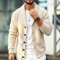 Ashford Shawl-Collar Cardigan in ivory